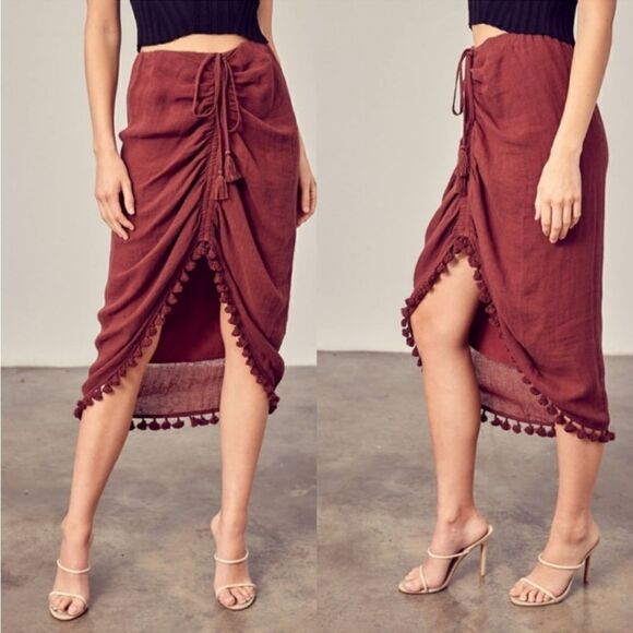 Drawstring Tassel Skirt - Picture 5 of 16